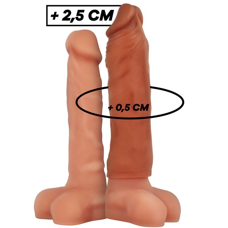 Virilxl Extension De Pene Liquid Silicone V5 Marron