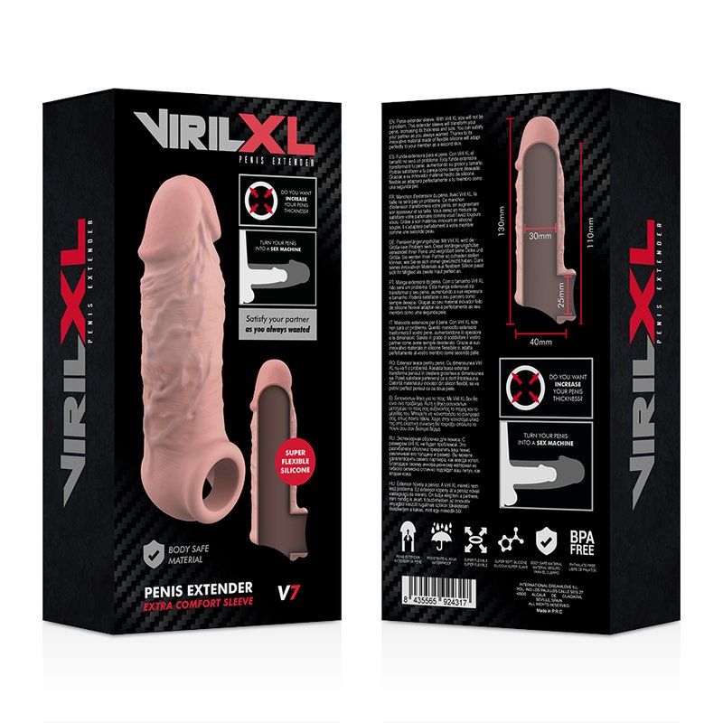 VirilXL V7 Extensión de pene 13 cm | Silicona líquida