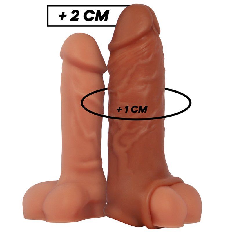 Virilxl Extension De Pene Liquid Silicone V9 Marrón