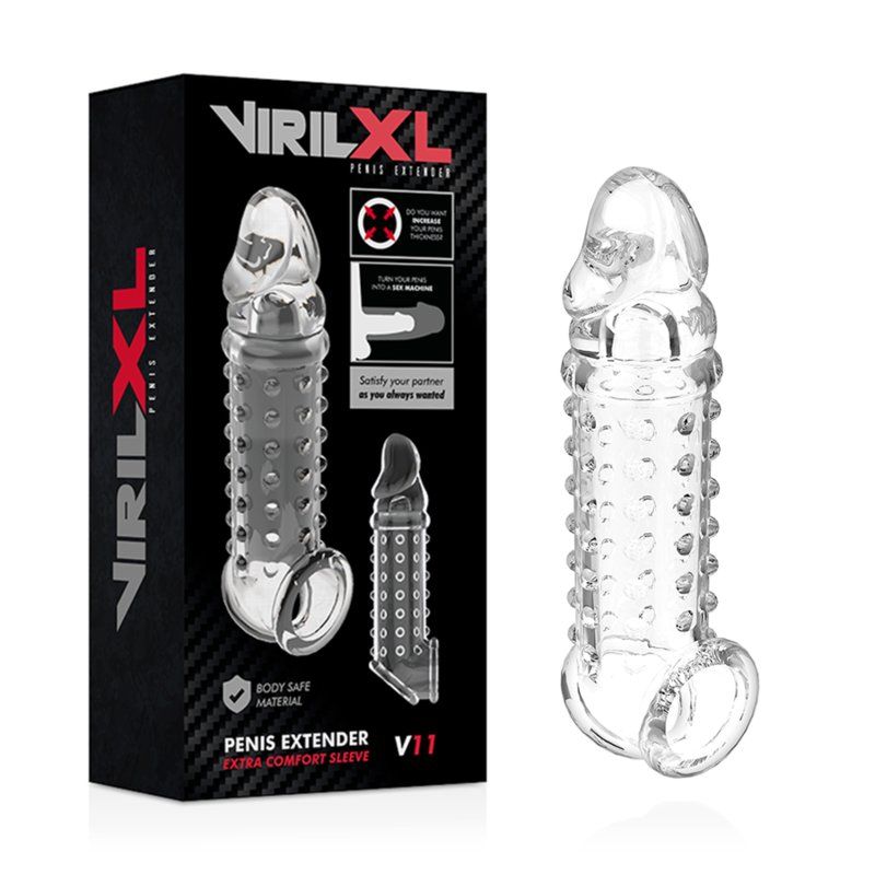 VirilXL V11 Extensión pene 13.5 cm | Funda texturizada