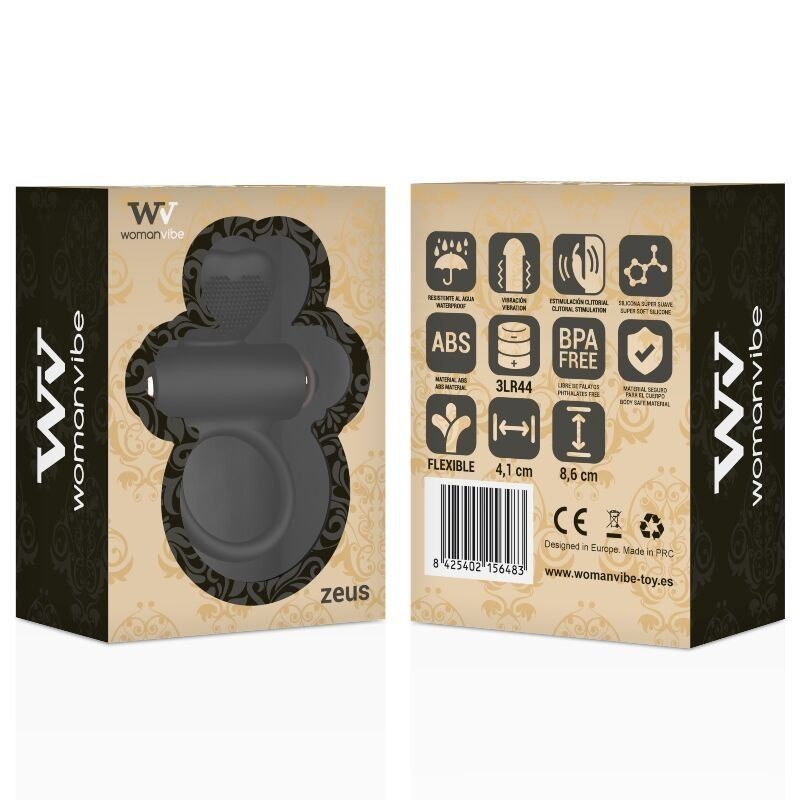 Womanvibe Zeus Anillo Vibrador Silicona