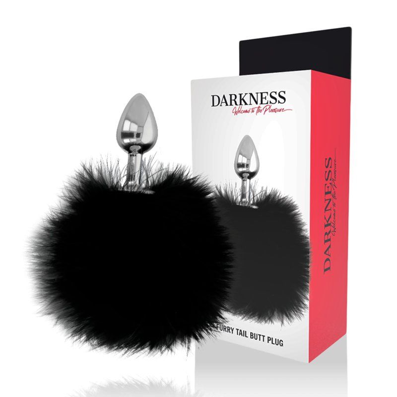 Darkness Extra Buttplug Anal Con Cola Negro 7 Cm