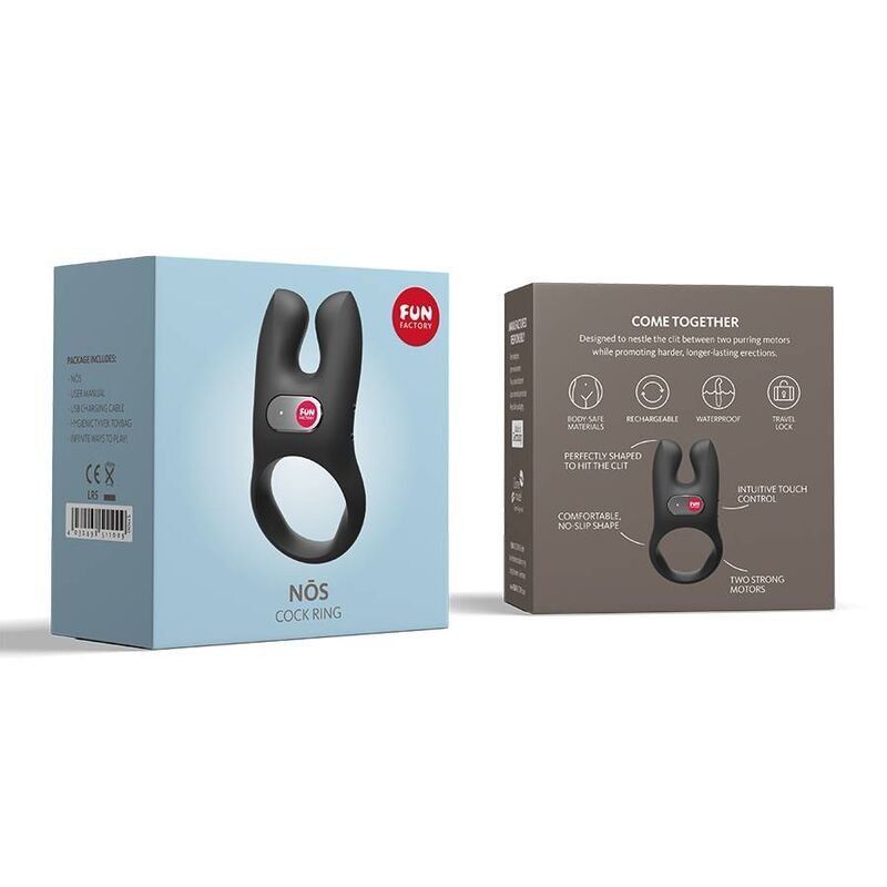 Fun Factory NOS Anillo Vibrador Negro para Parejas