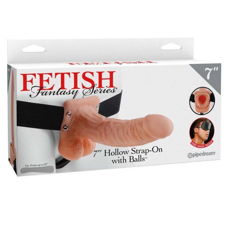Fetish Fantasy Series 7 Hollow Strap-On with Balls 17,8 cm