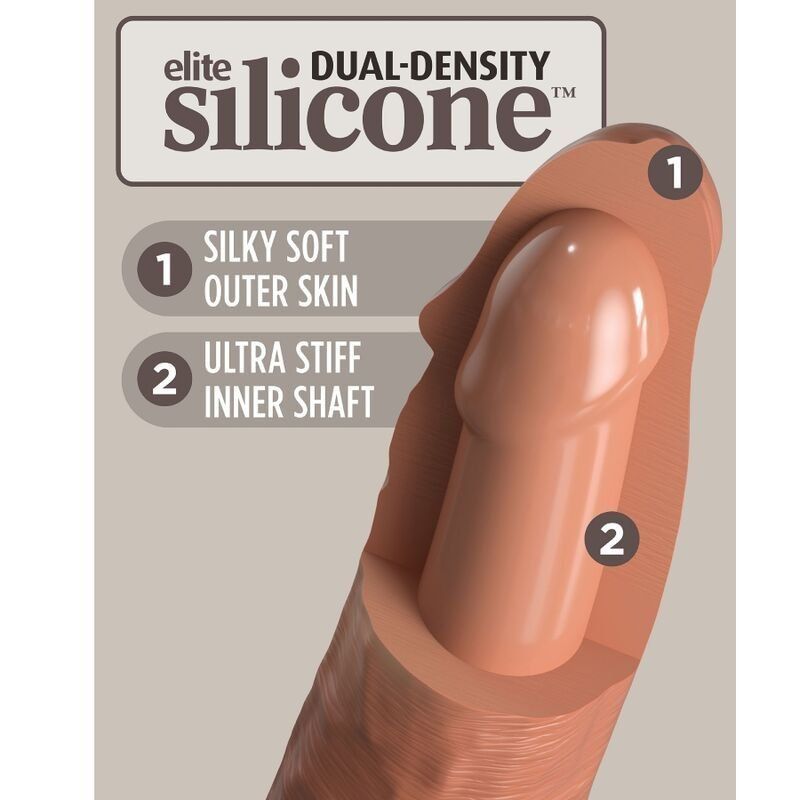 King Cock Elite Arnés con Dildo 17.8 cm | Comodidad sin anillos