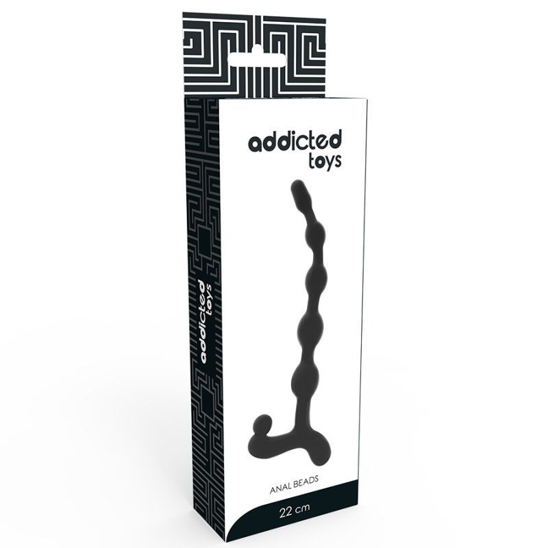 Addicted Toys Bolas Anales 22 Cm Negro