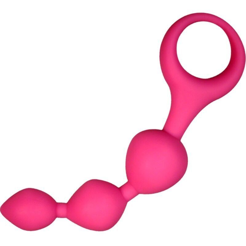 Alive Triball Bolas Anales Silicona Rosa 15 Cm
