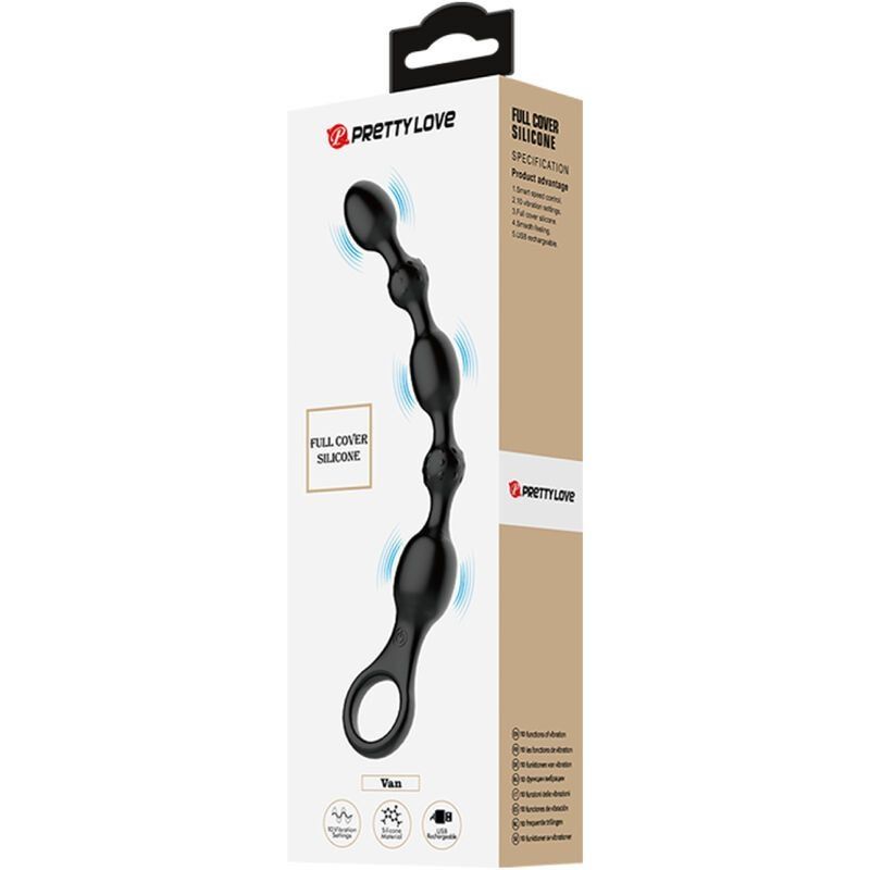 Pretty Love Van Bolas Anales 10 Vibraciones Recargable Silicona