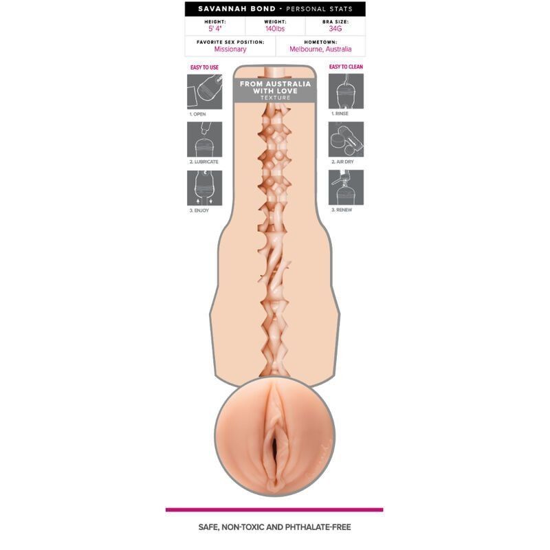 Fleshlight Savannah Bond Vagina | Masturbador realista