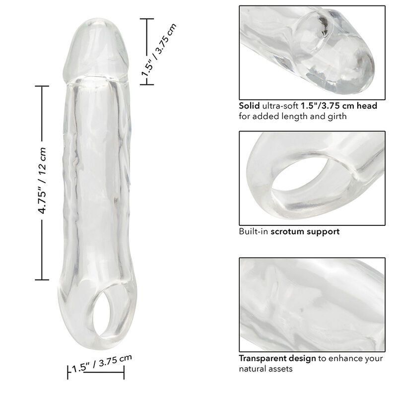 CalExotics Performance Maxx | Extensión pene 21 cm transparente