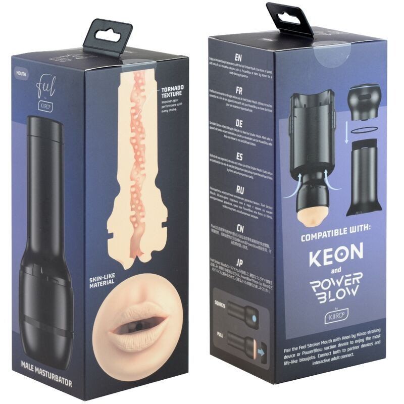 Masturbador oral Kiiroo Feel Stroker Mouth realista