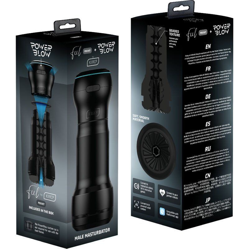 Kiiroo Feel Pocket Masturbador Masculino Bolsillo + Power Blow
