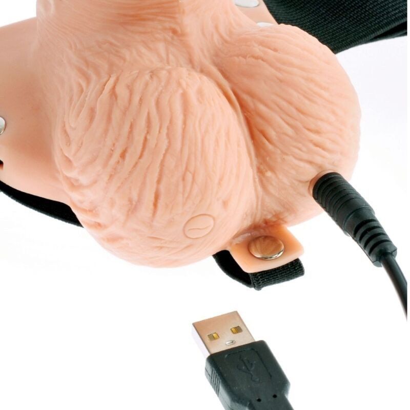 Pipedreams 6 Hollow Strap-On control remoto