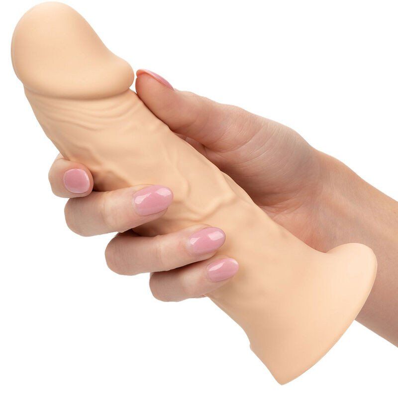 Extensión realista con arnés 17,2 cm piel clara | Calexotics