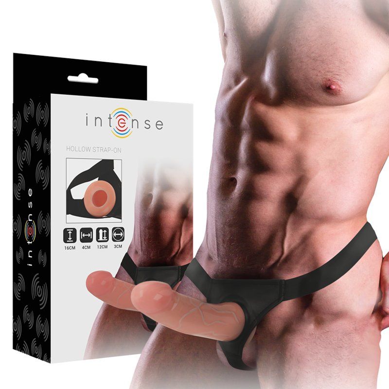 Intense Arnés Hueco 15 cm | Dildo realista con cavidad 12 cm