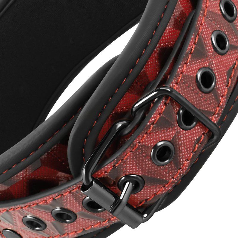 Begme Red Edition Collar Con Cadenas Y Pinzas Pezones Con Forro De Neopreno