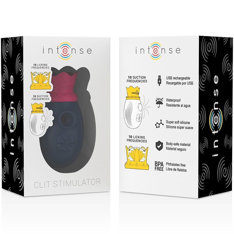 Intense Estimulador Clitoris 10 Modos De Succión Y Licking Azul