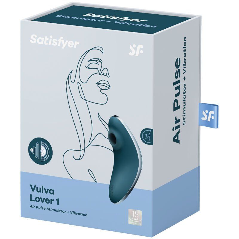Satisfyer Vulva Lover 1 Azul – Estimulador Clítoris 12 cm