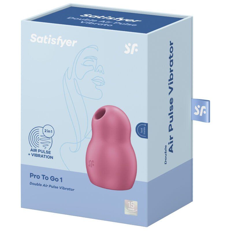 Satisfyer Pro To Go 1 Rojo – Estimulador Clítoris Compacto 9 cm