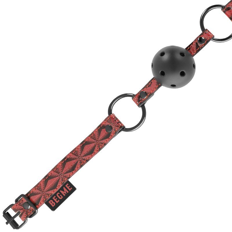 Begme Red Edition Mordaza Cuero Vegano
