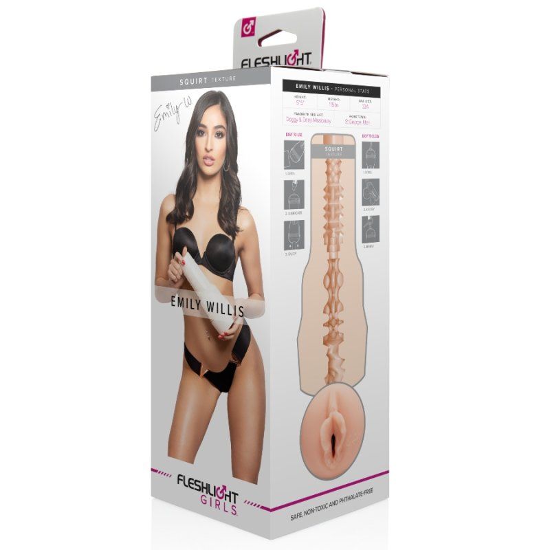Fleshlight Emily Willis Squirt | Masturbador vaginal 25,4 cm