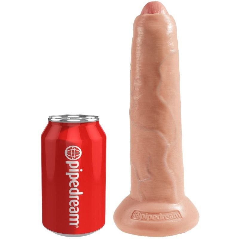 King Cock 9" Uncut | Dildo realista 23 cm con prepucio móvil