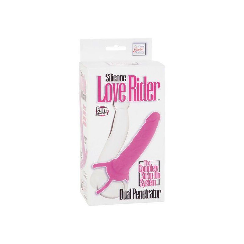 Calexotics Dual Penetrator Dildo Con Arnes Rosa