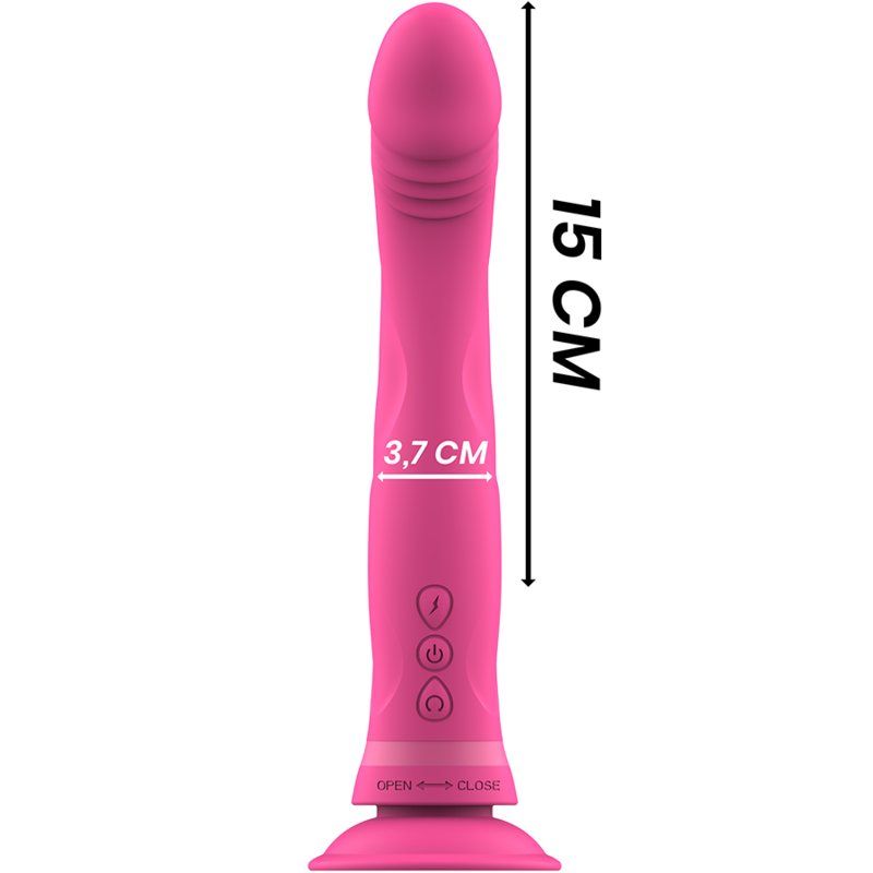 Intense Michelangelo Dildo Vibrador | Silicona Rosa 22 cm