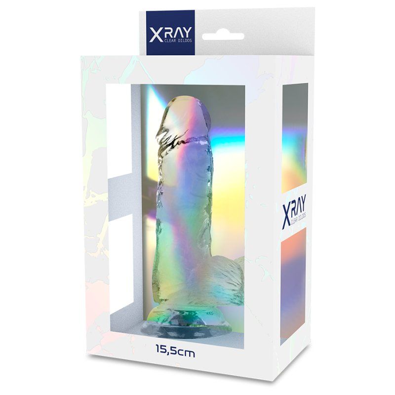 X Ray Clear Dildo Realista Transparente 15.5 Cm O 3.5 Cm