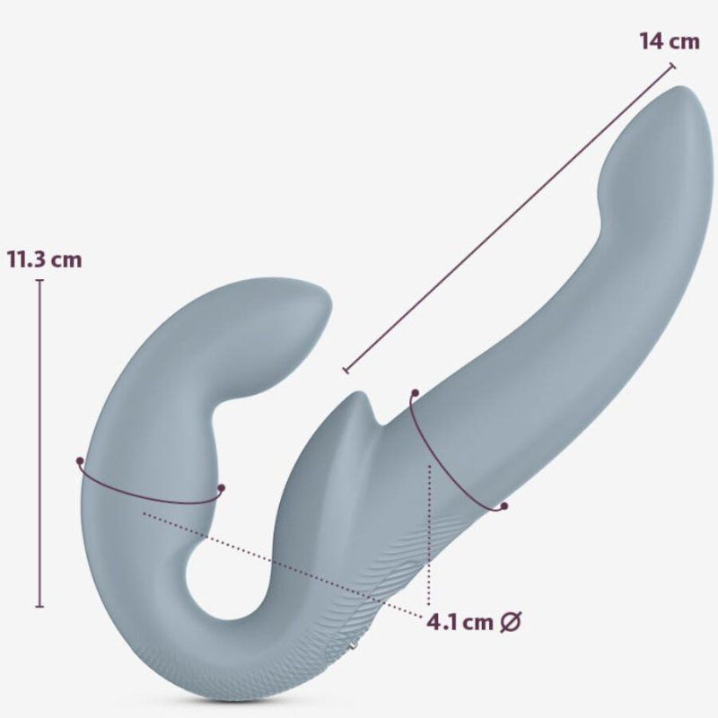 Fun Factory Share Vibe Pro Vibrador Doble Gris
