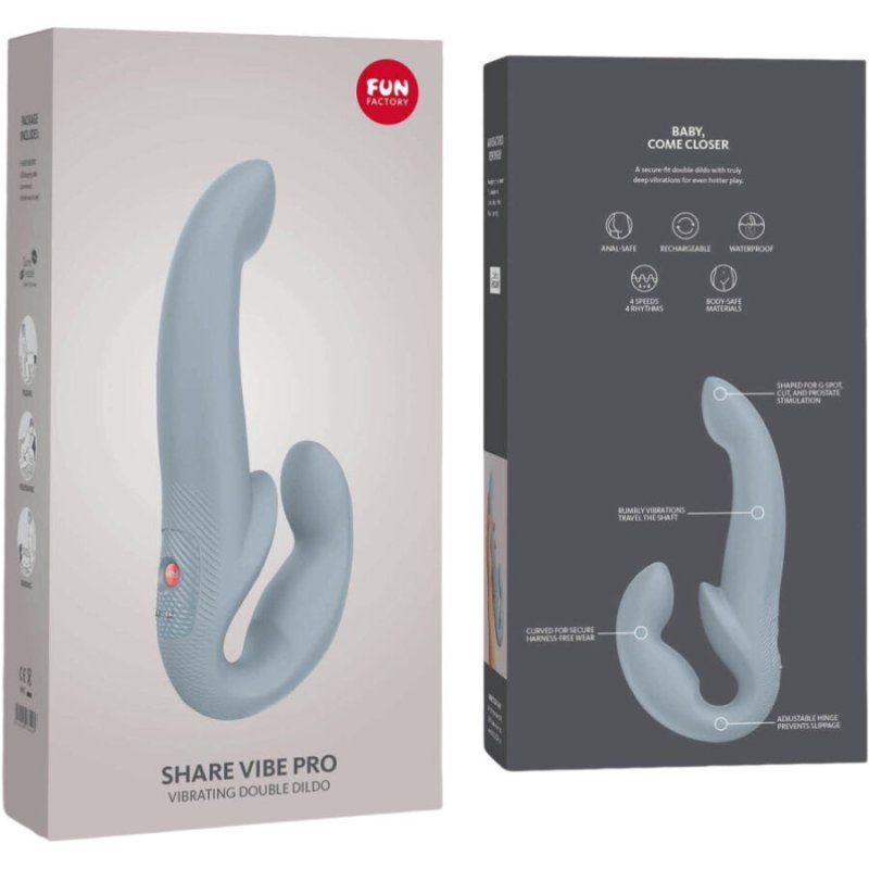 Fun Factory Share Vibe Pro Vibrador Doble Gris