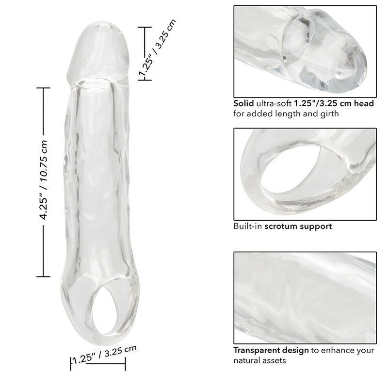 CalExotics Performance Maxx | Extensión pene 17,7 cm transparente