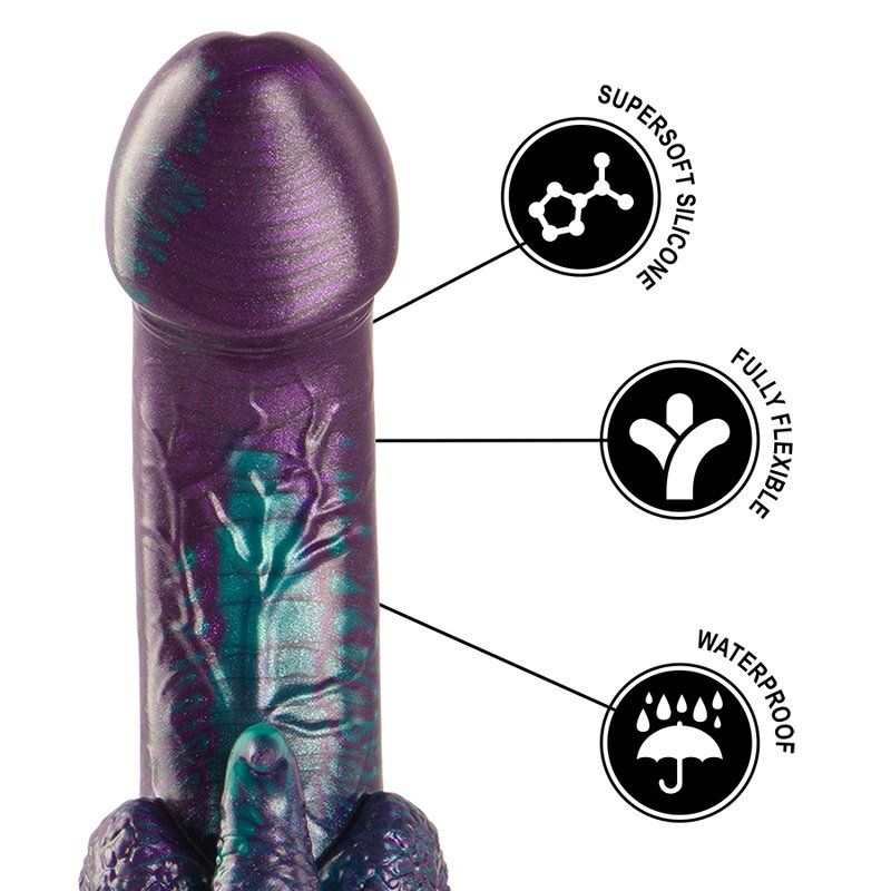 Dildo reptil fantasía 18 cm silicona – Basilisk Epic