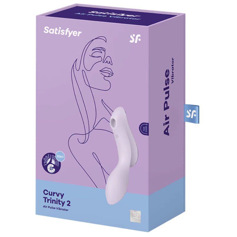 Satisfyer Curvy Trinity 2 Morado – Vibrador 16,8 cm 3-en-1