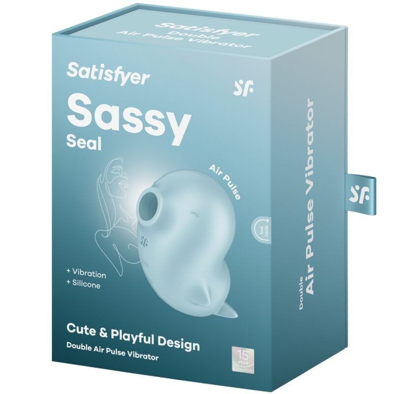Satisfyer Sassy Seal Estimulador & Vibrador Azul