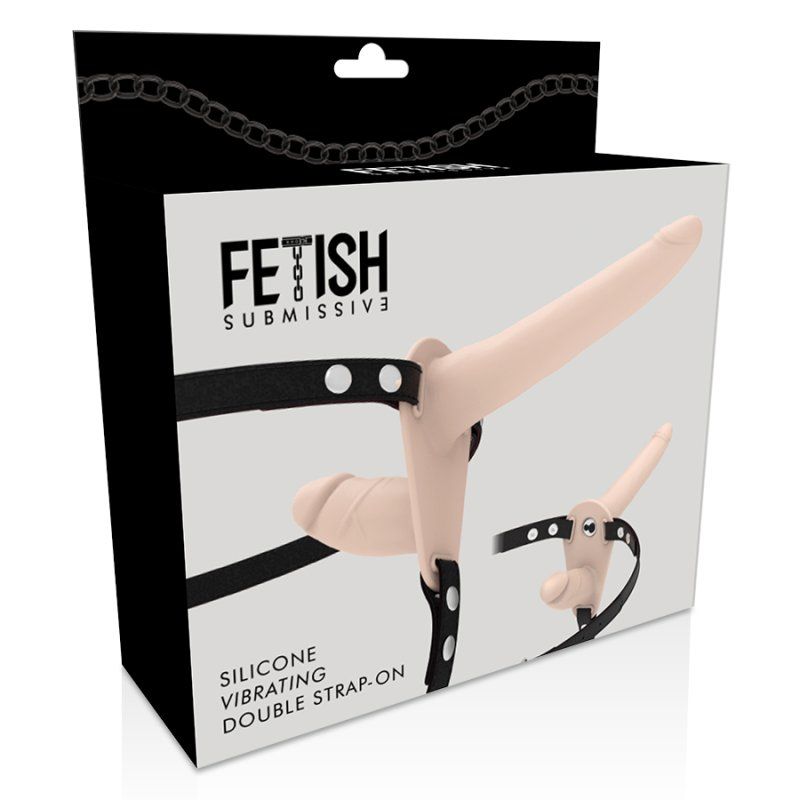 Fetish Submissive Harness Doble Penetración Vibrador Flesh Up