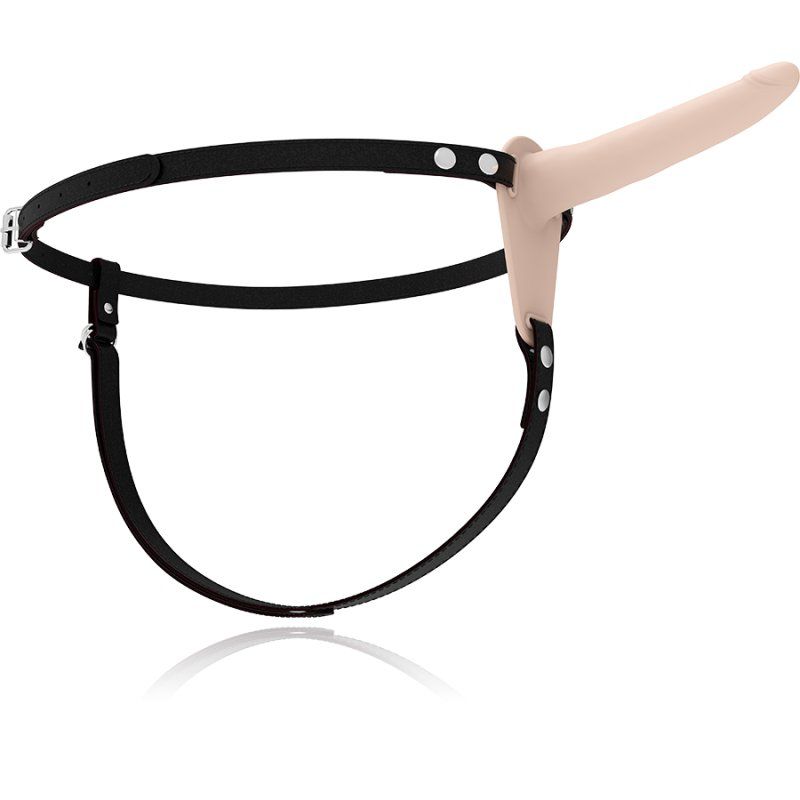 Fetish Submissive Harness Vibrador Silicona Flesh 15 Cm