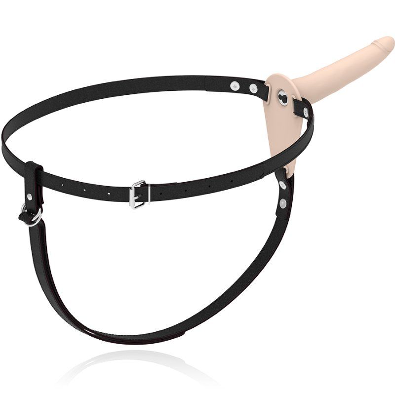 Fetish Submissive Harness Vibrador Silicona Flesh 15 Cm