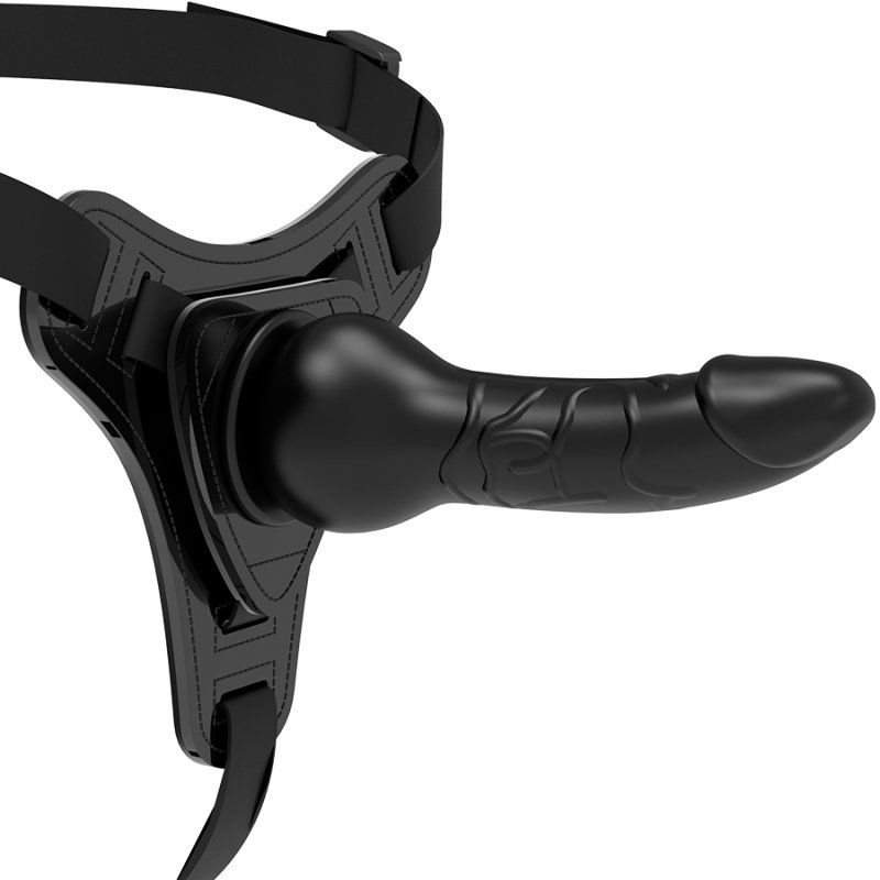 Fetish Submissive Harness Silicona Negro Realistic 16 Cm