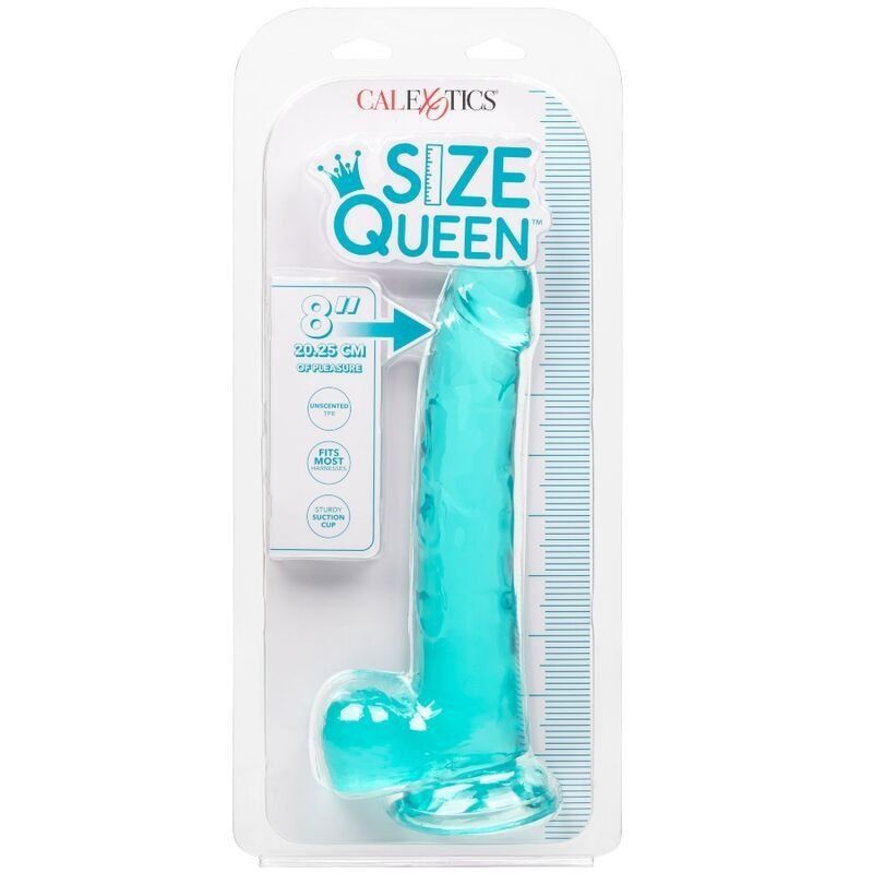 Calexotics Size Queen Dildo Azul 20.3 Cm