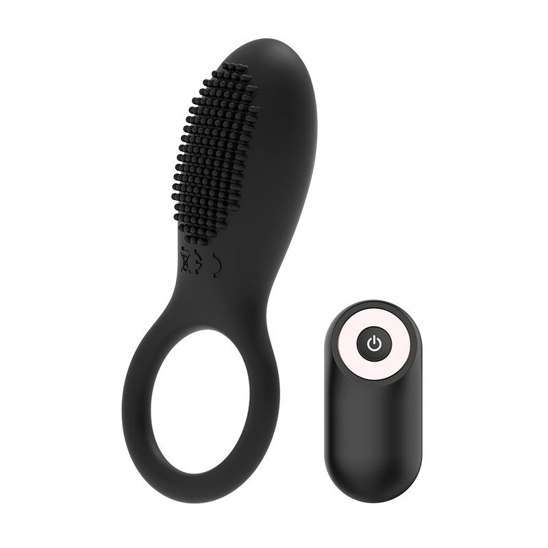 Coquette Toys Anillo Vibrador Control Remoto Recargable Negro / Gold