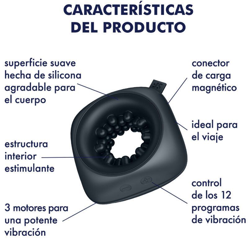Satisfyer Ring Stroker – Masturbador 3 motores 9,5 cm