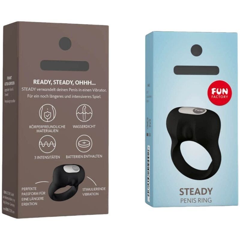 Fun Factory Anillo vibrador Steady | Clímax compartido y cómodo