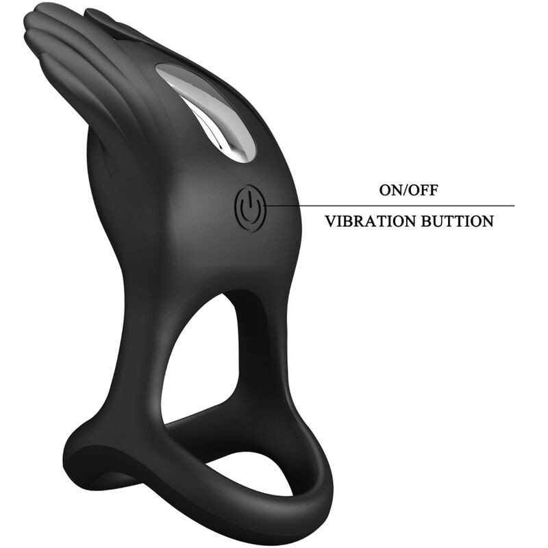 Pretty Love Anillo Vibrador Silas 7 Vibraciones Silicona