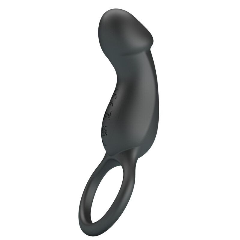Pretty Love Trae Anillo Vibrador Con Estimulador Negro