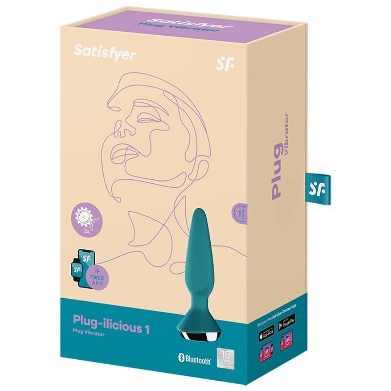 Satisfyer Plug-ilicious 1 | Plug vibrador 12,5 cm con app
