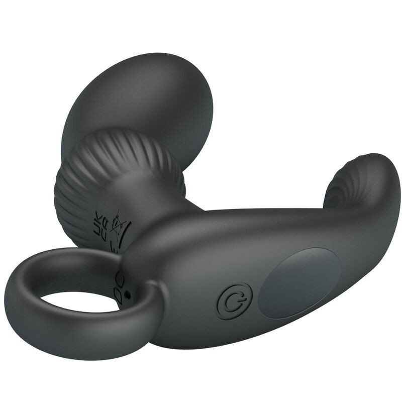 Pretty Love Cayla Masajeador prostático vibrador con anillo base