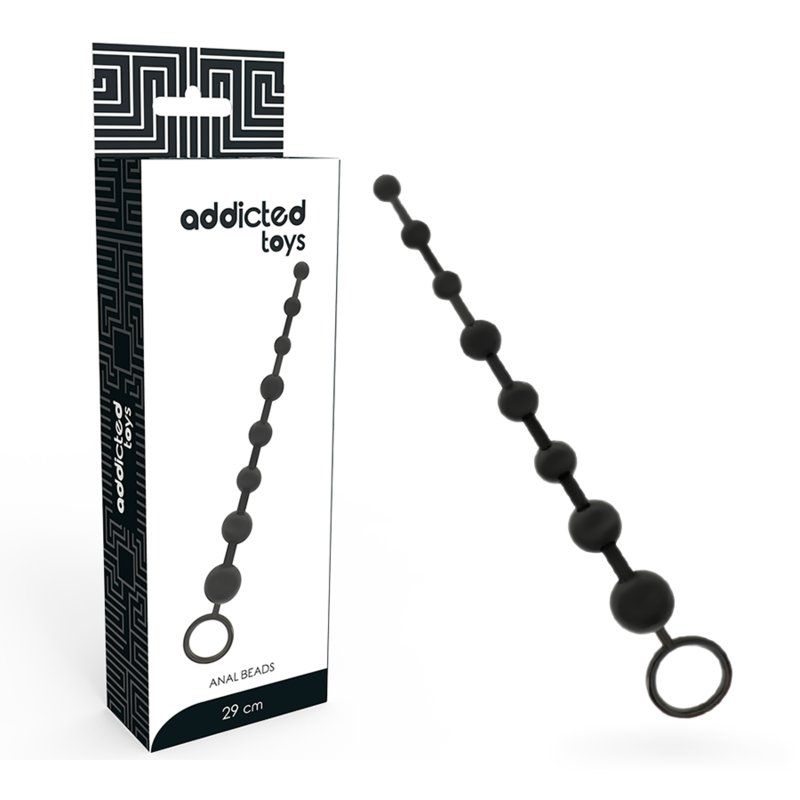 Addicted Toys Anal Beads 29 Cm Negro