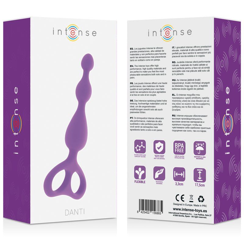 Intense Danti Estimulador Anal Lila | Silicona 17,5 cm
