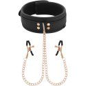 Coquette Chic Desire Fantasy Collar Con Pinzas Pezones Con Forro De Neopreno
